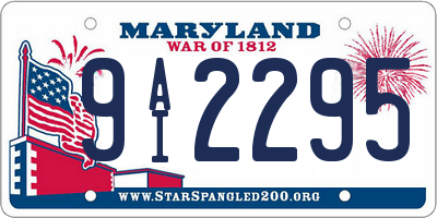MD license plate 9AI2295