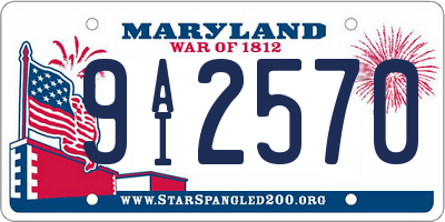 MD license plate 9AI2570