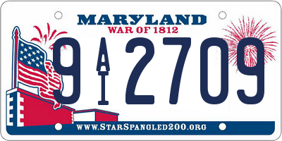 MD license plate 9AI2709
