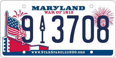 MD license plate 9AI3708