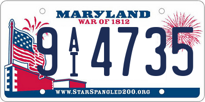 MD license plate 9AI4735