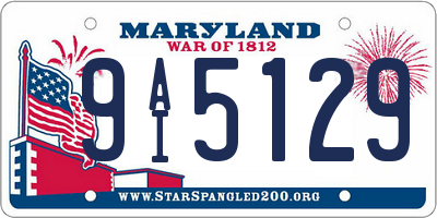 MD license plate 9AI5129