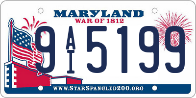 MD license plate 9AI5199