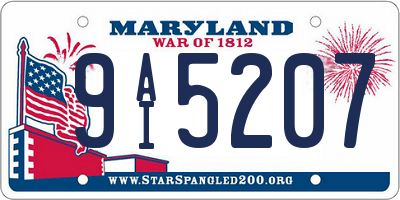 MD license plate 9AI5207