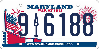 MD license plate 9AI6188