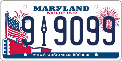 MD license plate 9AI9099