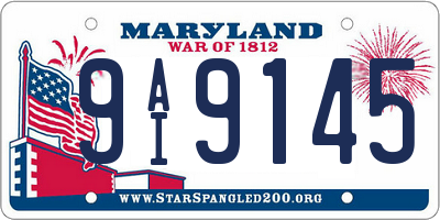 MD license plate 9AI9145