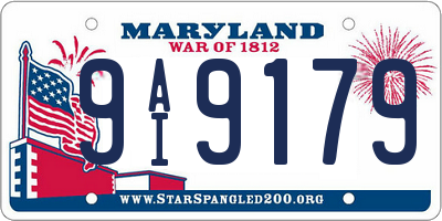 MD license plate 9AI9179