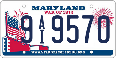 MD license plate 9AI9570