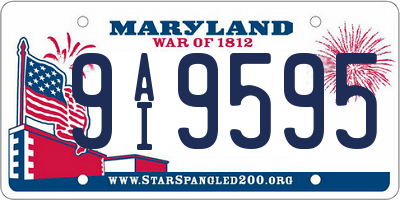 MD license plate 9AI9595