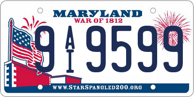 MD license plate 9AI9599