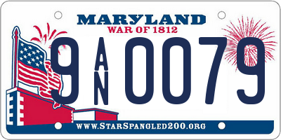 MD license plate 9AN0079