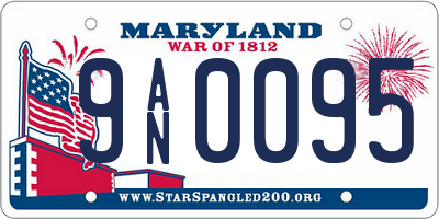 MD license plate 9AN0095