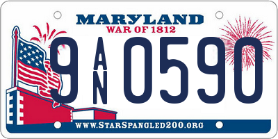 MD license plate 9AN0590