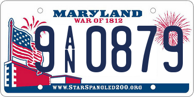 MD license plate 9AN0879