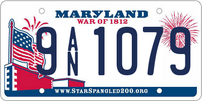 MD license plate 9AN1079