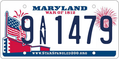 MD license plate 9AN1479