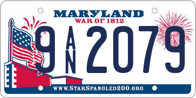 MD license plate 9AN2079