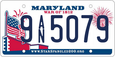 MD license plate 9AN5079
