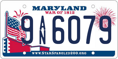 MD license plate 9AN6079