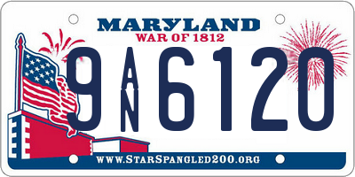 MD license plate 9AN6120