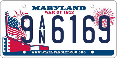 MD license plate 9AN6169
