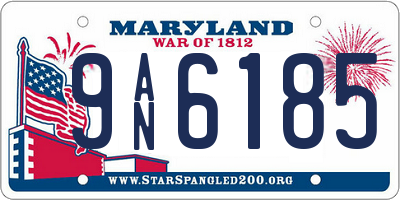 MD license plate 9AN6185