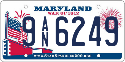MD license plate 9AN6249