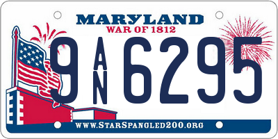 MD license plate 9AN6295
