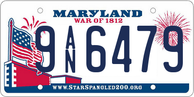 MD license plate 9AN6479