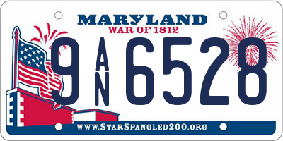 MD license plate 9AN6528