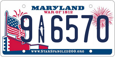 MD license plate 9AN6570