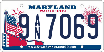 MD license plate 9AN7069