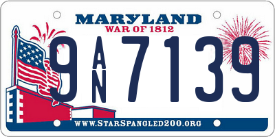 MD license plate 9AN7139