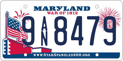 MD license plate 9AN8479
