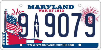 MD license plate 9AN9079