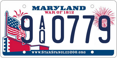 MD license plate 9AQ0779