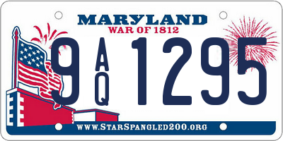 MD license plate 9AQ1295