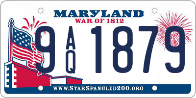 MD license plate 9AQ1879