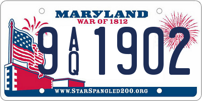 MD license plate 9AQ1902
