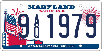 MD license plate 9AQ1979