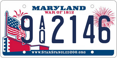 MD license plate 9AQ2146