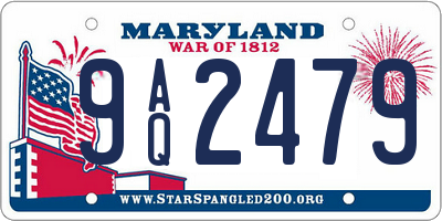 MD license plate 9AQ2479