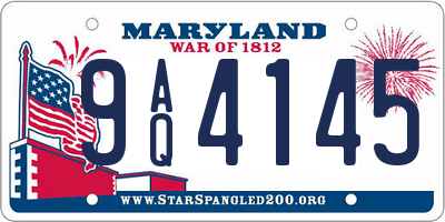 MD license plate 9AQ4145