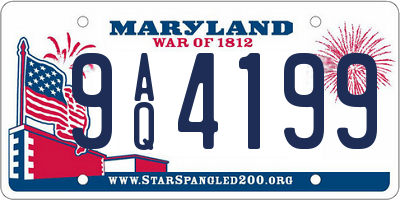 MD license plate 9AQ4199