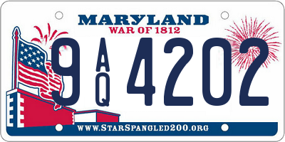 MD license plate 9AQ4202