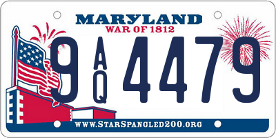 MD license plate 9AQ4479