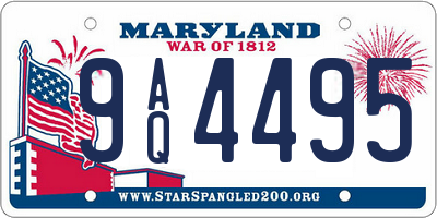 MD license plate 9AQ4495