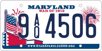 MD license plate 9AQ4506