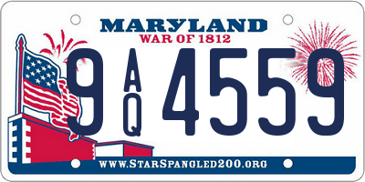 MD license plate 9AQ4559